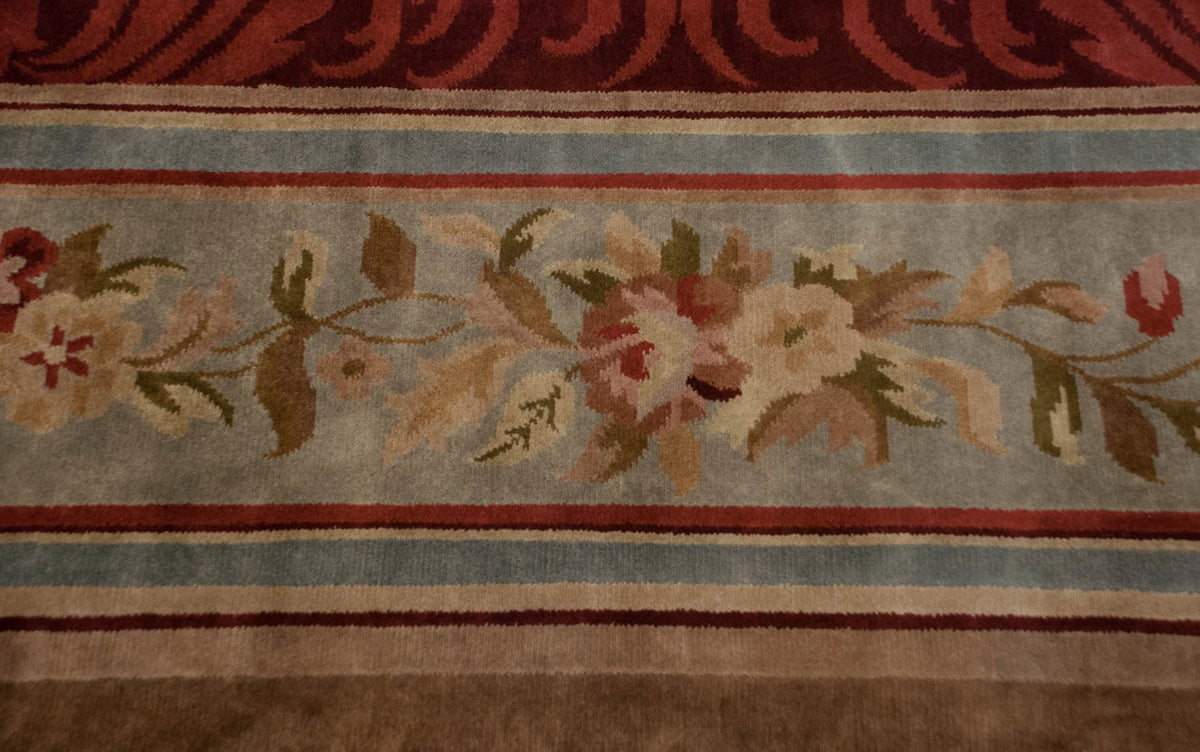 12x15 Indian Savonnerie Design Carpet