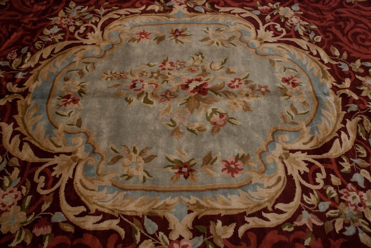 12x15 Indian Savonnerie Design Carpet