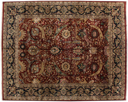 12x15 Vintage Indian Isfahan Design Carpet