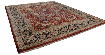 12x15 Vintage Indian Isfahan Design Carpet