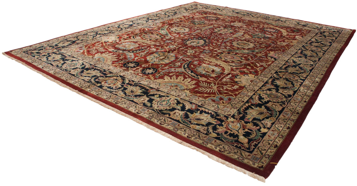 12x15 Vintage Indian Isfahan Design Carpet