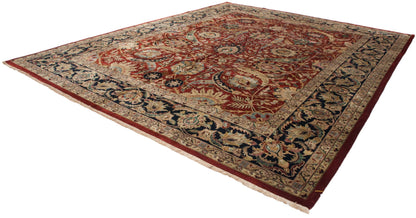 12x15 Vintage Indian Isfahan Design Carpet