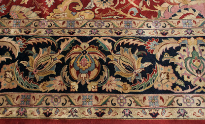 12x15 Vintage Indian Isfahan Design Carpet
