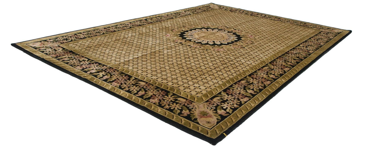 10x14.5 Indian Savonnerie Design Carpet