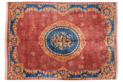 9.5x13.5 Vintage Japanese Aubusson Design Carpet
