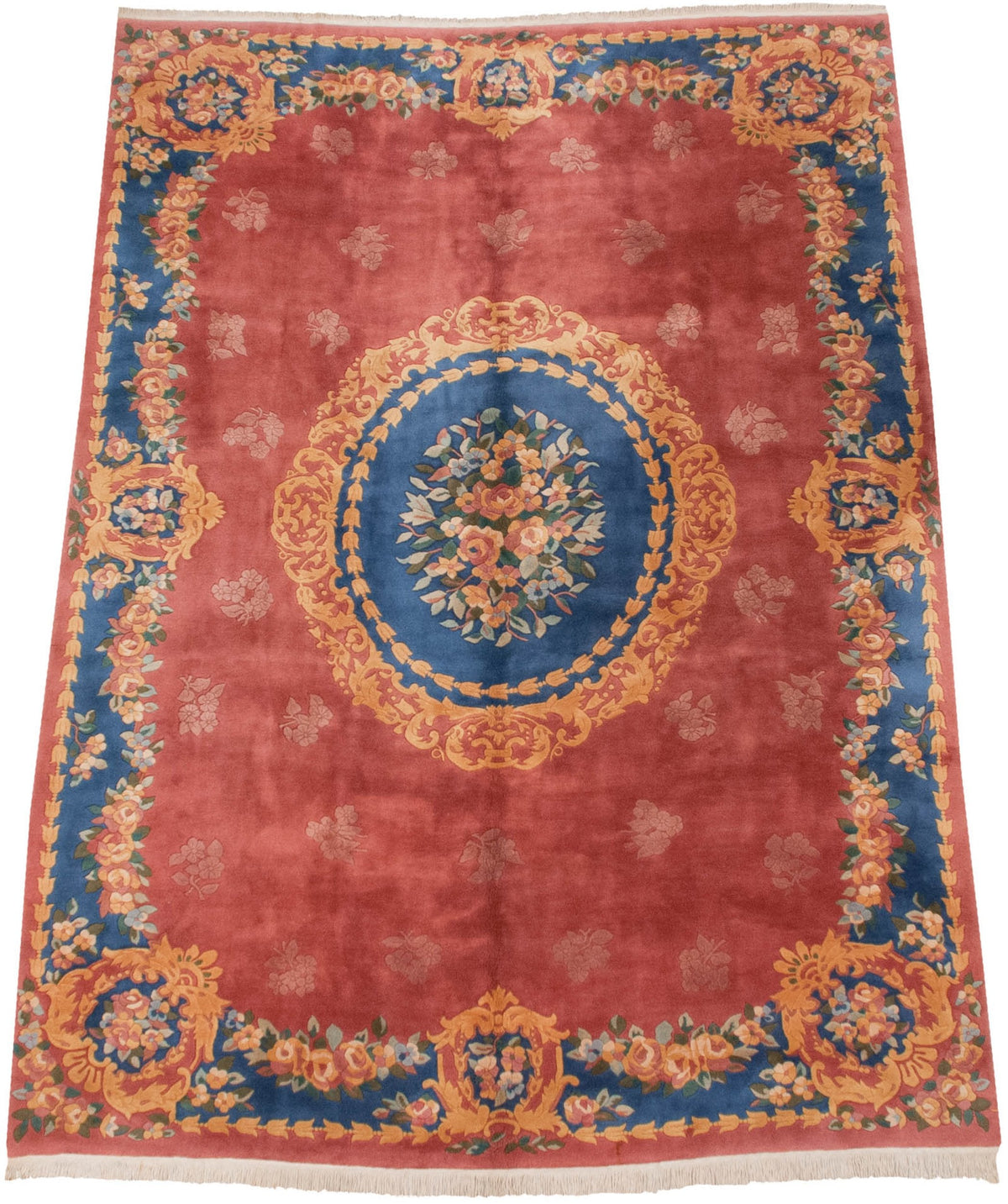 9.5x13.5 Vintage Japanese Aubusson Design Carpet