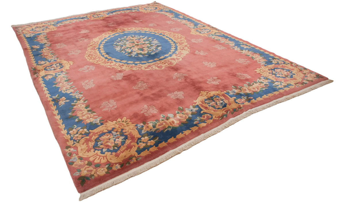9.5x13.5 Vintage Japanese Aubusson Design Carpet