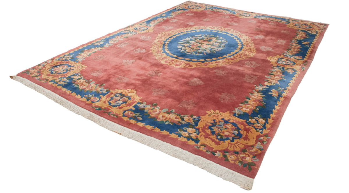 9.5x13.5 Vintage Japanese Aubusson Design Carpet