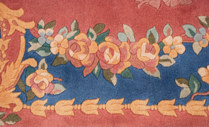 9.5x13.5 Vintage Japanese Aubusson Design Carpet