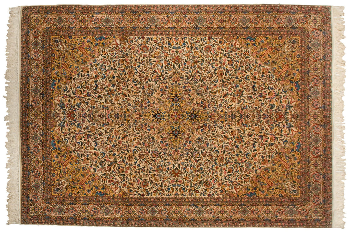 10x14.5 Vintage Fine Bulgarian Isfahan Design Carpet