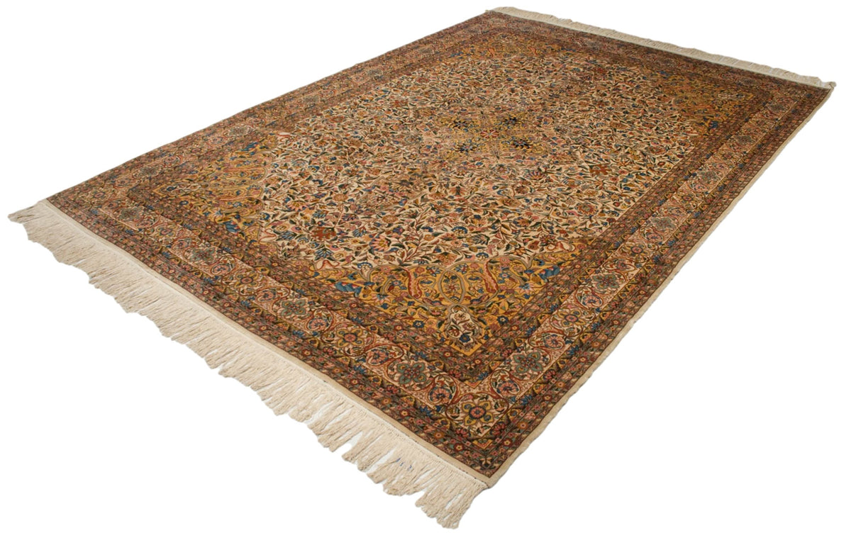 10x14.5 Vintage Fine Bulgarian Isfahan Design Carpet