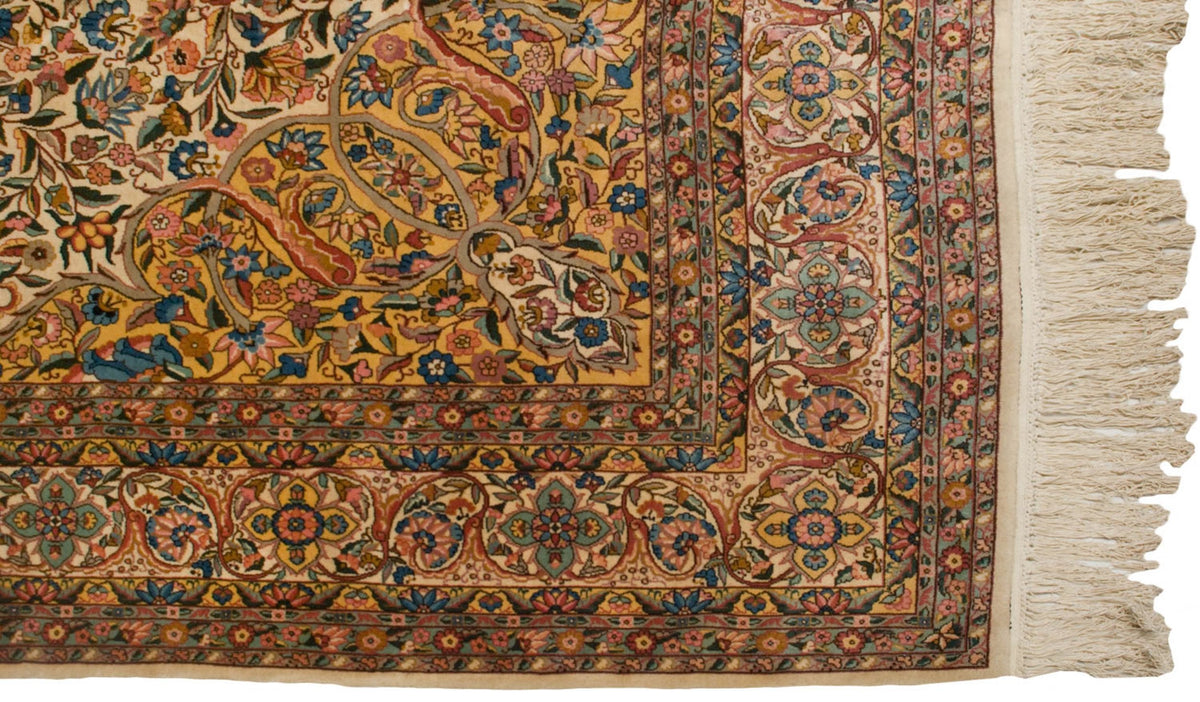 10x14.5 Vintage Fine Bulgarian Isfahan Design Carpet