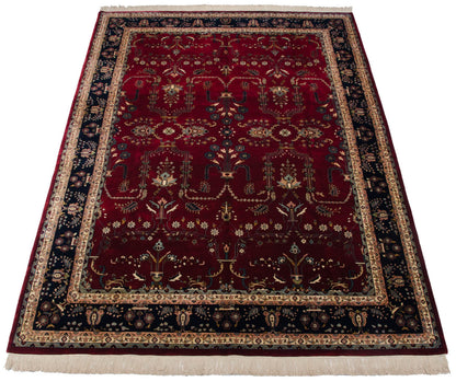 9.5x14 Fine Indian Mohajeran Sarouk Design Carpet