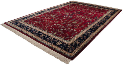 9.5x14 Fine Indian Mohajeran Sarouk Design Carpet