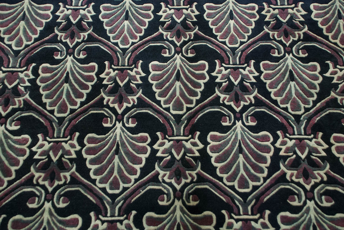 10x14 Vintage Indian Damask Design Carpet