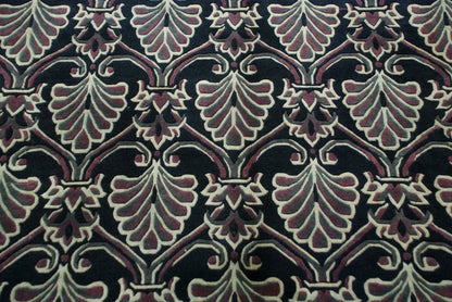 10x14 Vintage Indian Damask Design Carpet