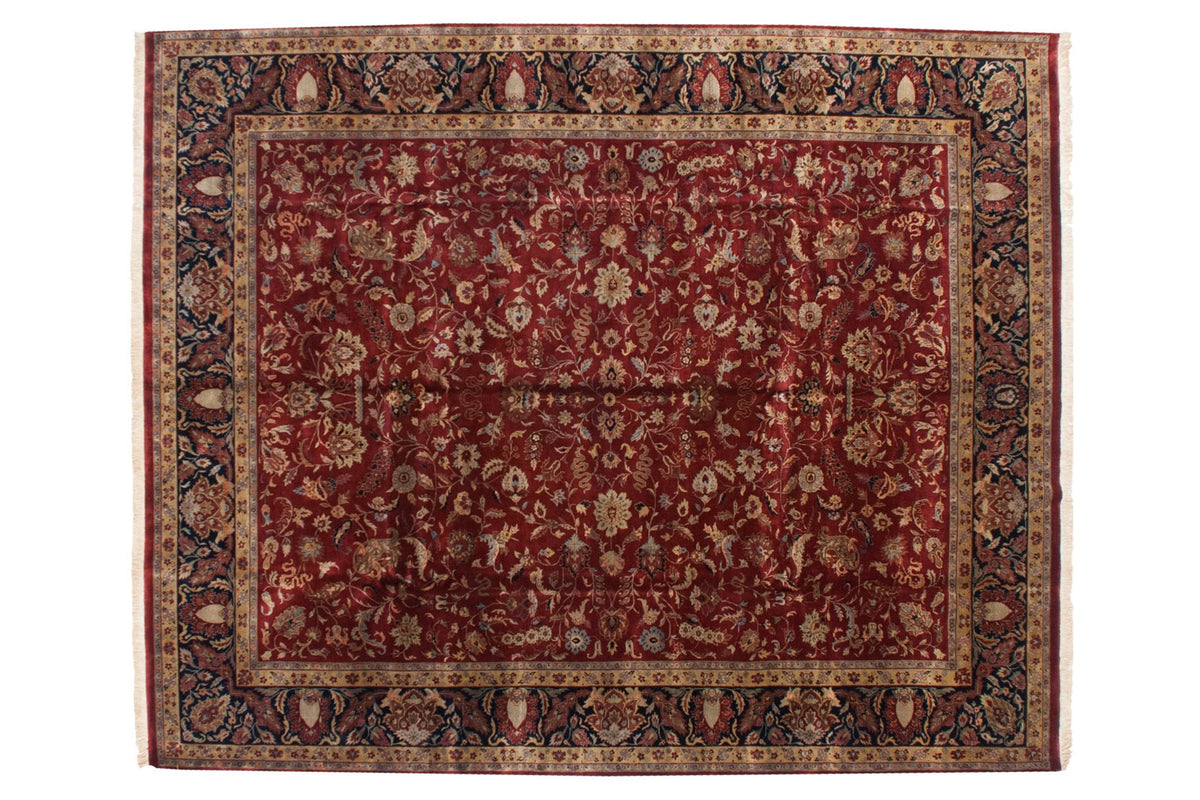 11.5x15 Fine Indian Mohajeran Sarouk Design Carpet