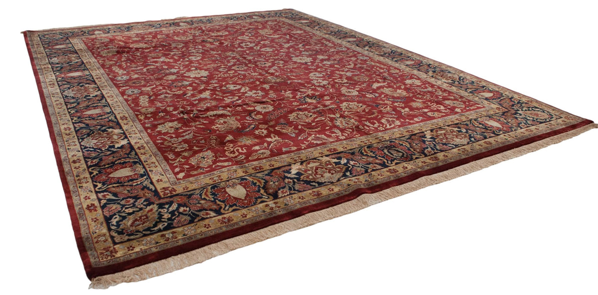 11.5x15 Fine Indian Mohajeran Sarouk Design Carpet