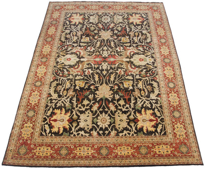 9.5x14.5 Fine Indian Serapi Design Carpet