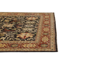 9.5x14.5 Fine Indian Serapi Design Carpet
