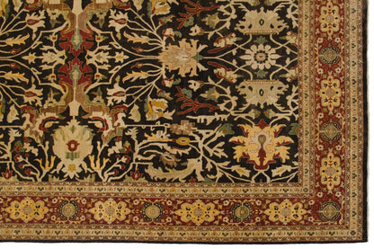 9.5x14.5 Fine Indian Serapi Design Carpet