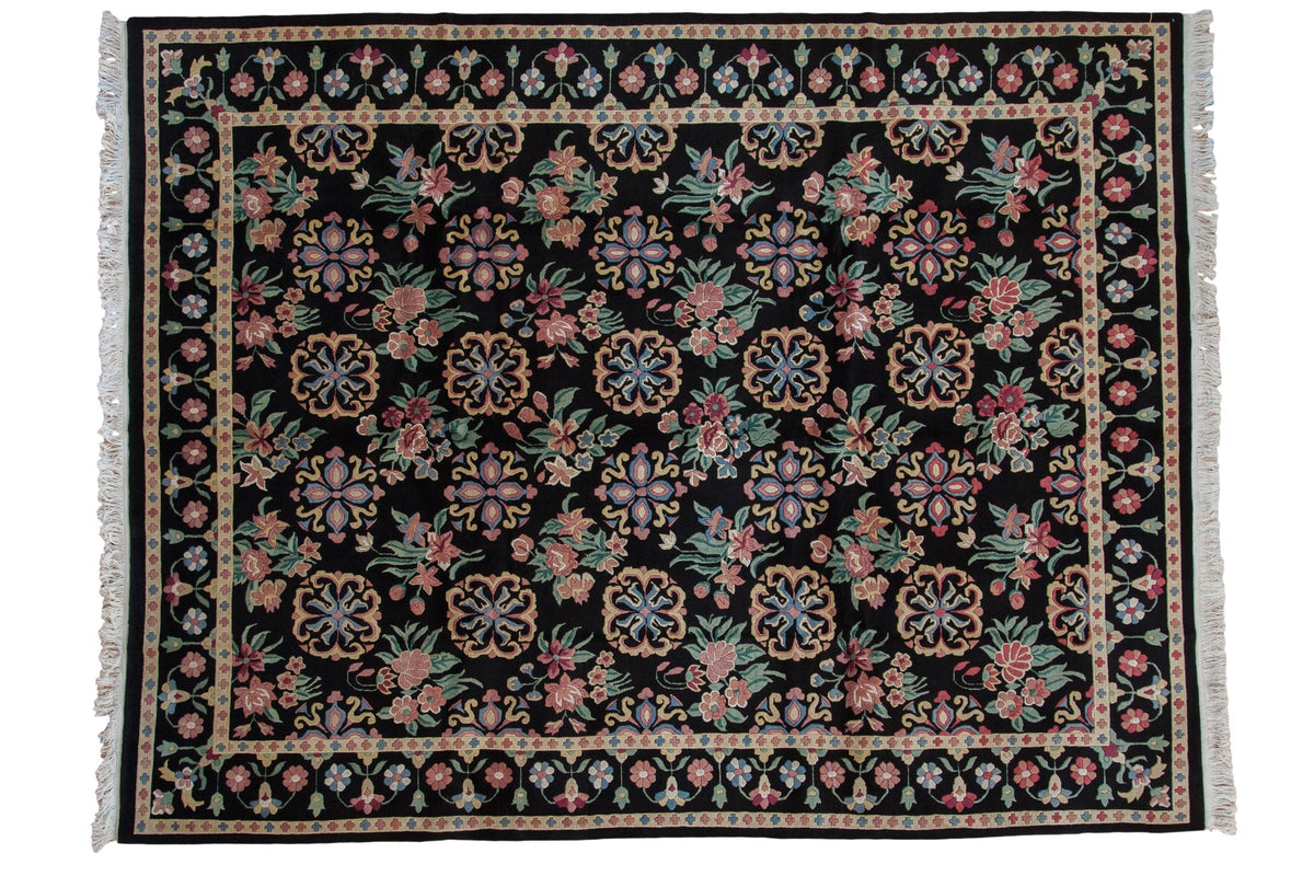 9x11.5 Vintage Indian Arts And Crafts Design Carpet