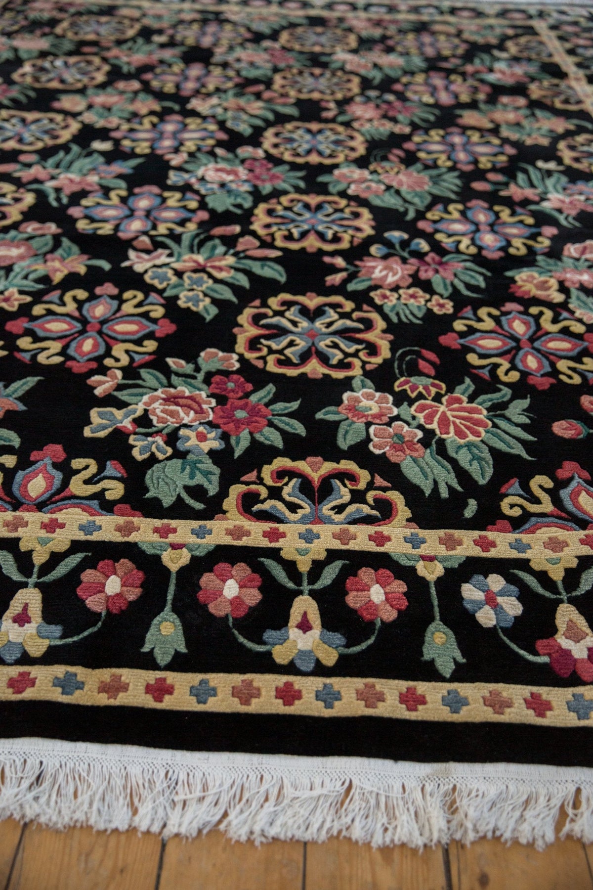 9x11.5 Vintage Indian Arts And Crafts Design Carpet