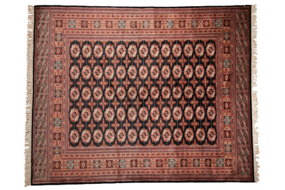 8.5x10.5 Vintage Fine Bokhara Carpet