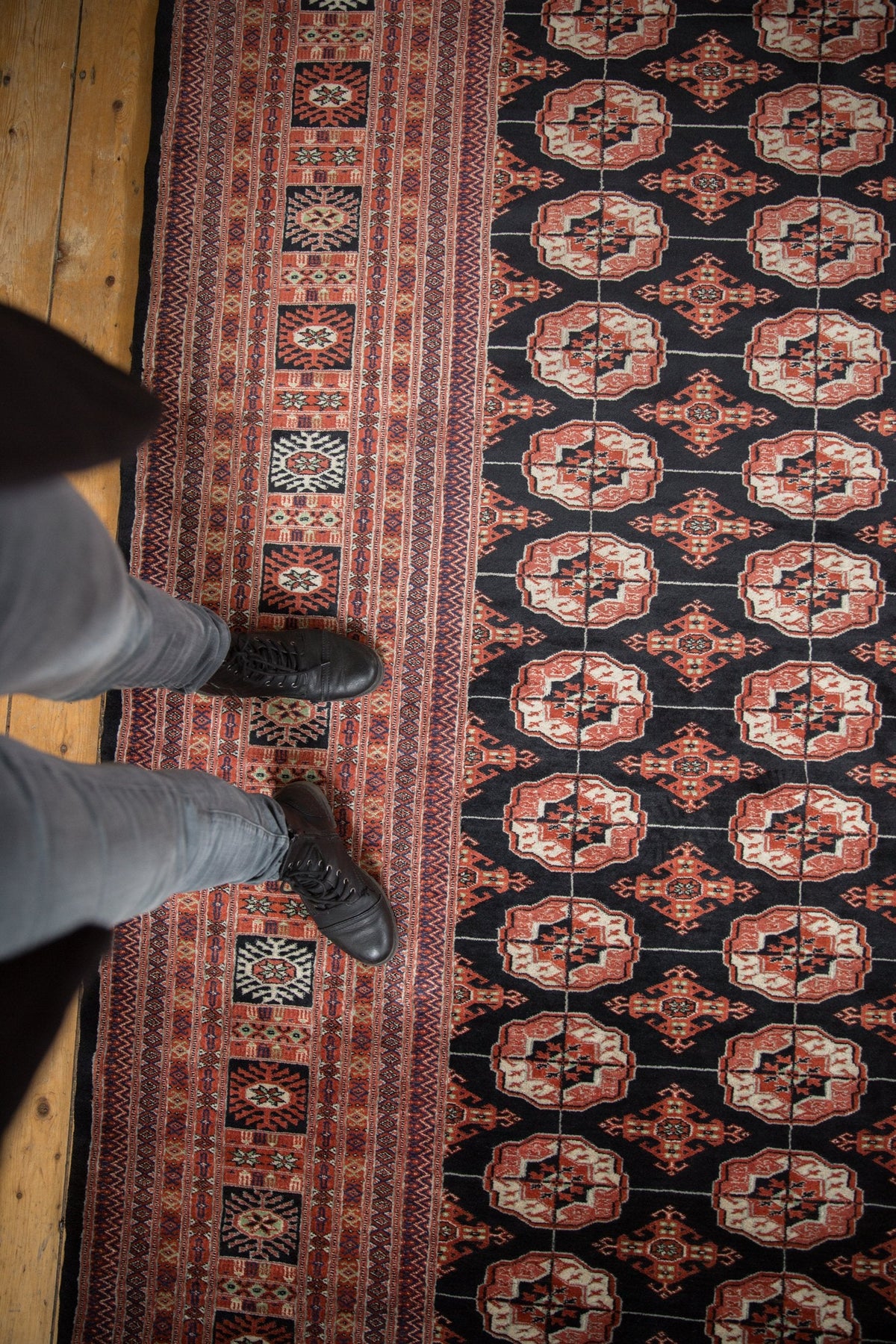 8.5x10.5 Vintage Fine Bokhara Carpet