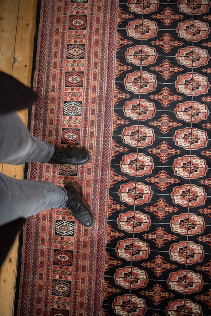 8.5x10.5 Vintage Fine Bokhara Carpet