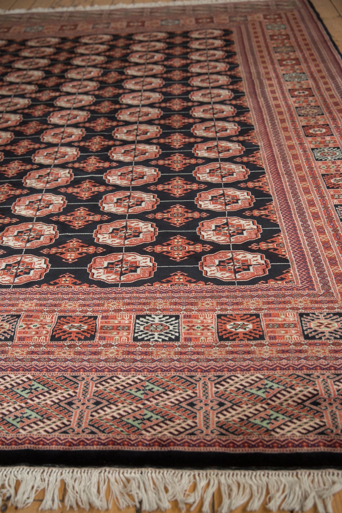 8.5x10.5 Vintage Fine Bokhara Carpet