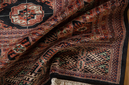 8.5x10.5 Vintage Fine Bokhara Carpet