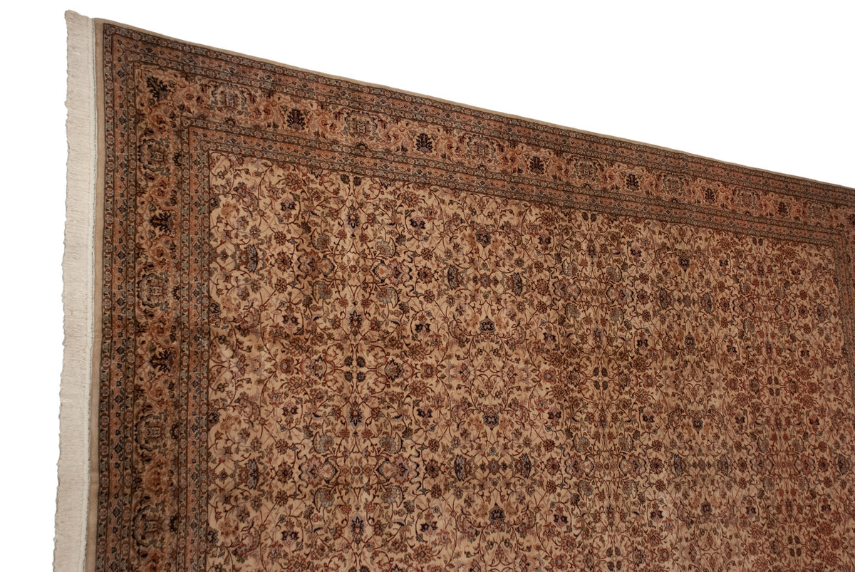 12x17.5 Vintage Pakistani Isfahan Design Carpet