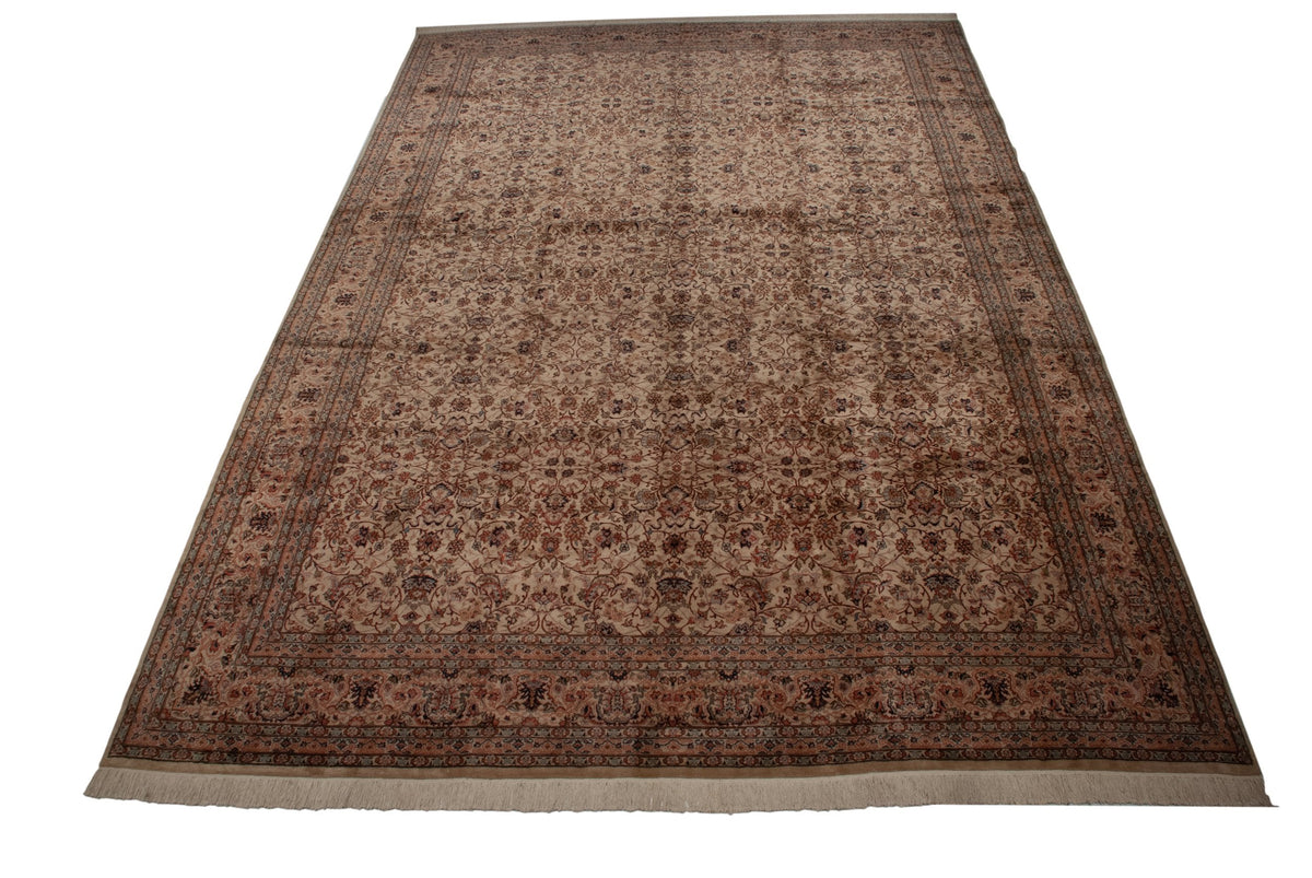 12x17.5 Vintage Pakistani Isfahan Design Carpet