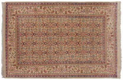 6x9 Vintage Indian Mahal Design Carpet