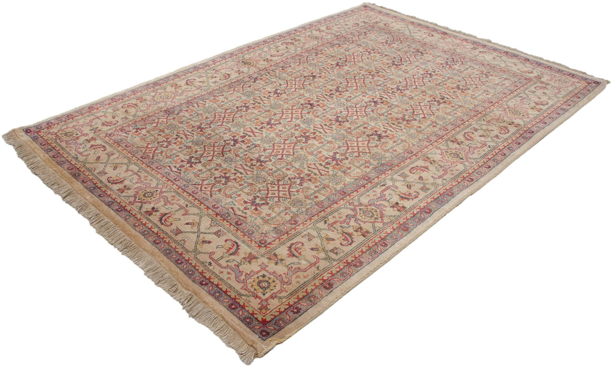 6x9 Vintage Indian Mahal Design Carpet