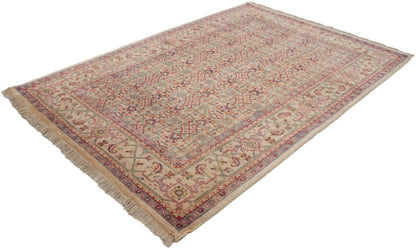 6x9 Vintage Indian Mahal Design Carpet