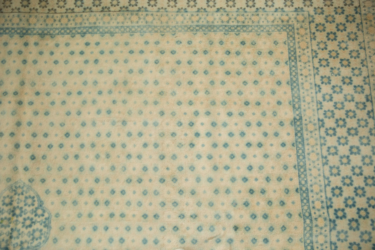 9x11.5 Vintage Distressed Bulgarian Tabriz Design Carpet