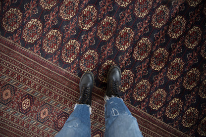 12x12.5 Vintage Fine Bokhara Square Carpet