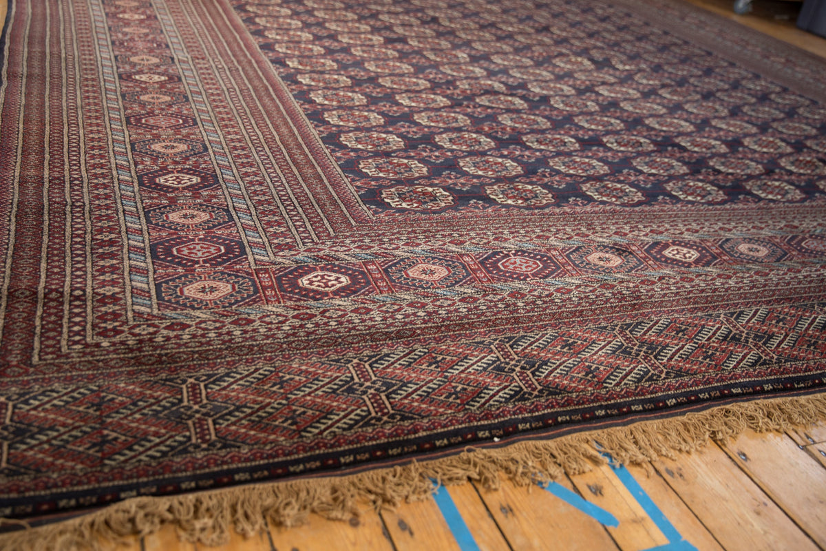 12x12.5 Vintage Fine Bokhara Square Carpet