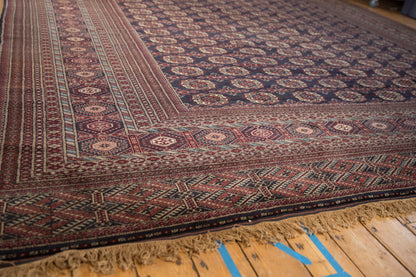 12x12.5 Vintage Fine Bokhara Square Carpet