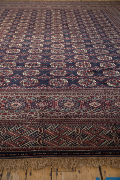 12x12.5 Vintage Fine Bokhara Square Carpet