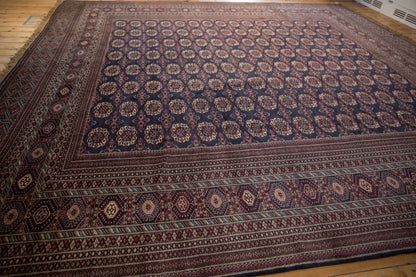12x12.5 Vintage Fine Bokhara Square Carpet