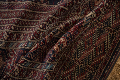 12x12.5 Vintage Fine Bokhara Square Carpet