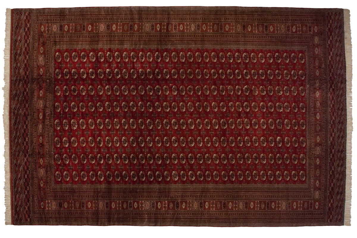 13x19.5 Vintage Fine Bokhara Carpet