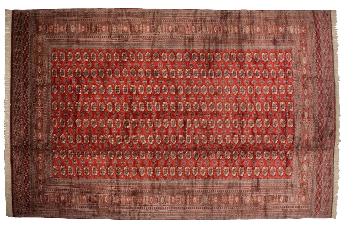 13x19.5 Vintage Fine Bokhara Carpet