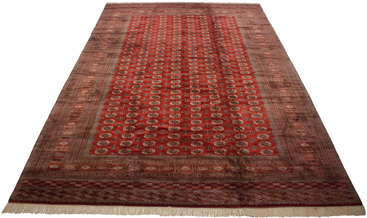 13x19.5 Vintage Fine Bokhara Carpet