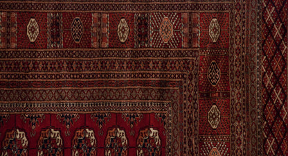 13x19.5 Vintage Fine Bokhara Carpet