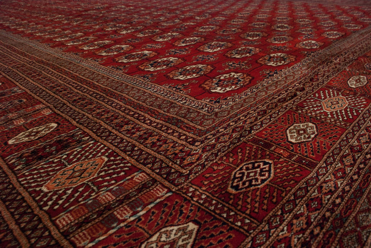 13x19.5 Vintage Fine Bokhara Carpet