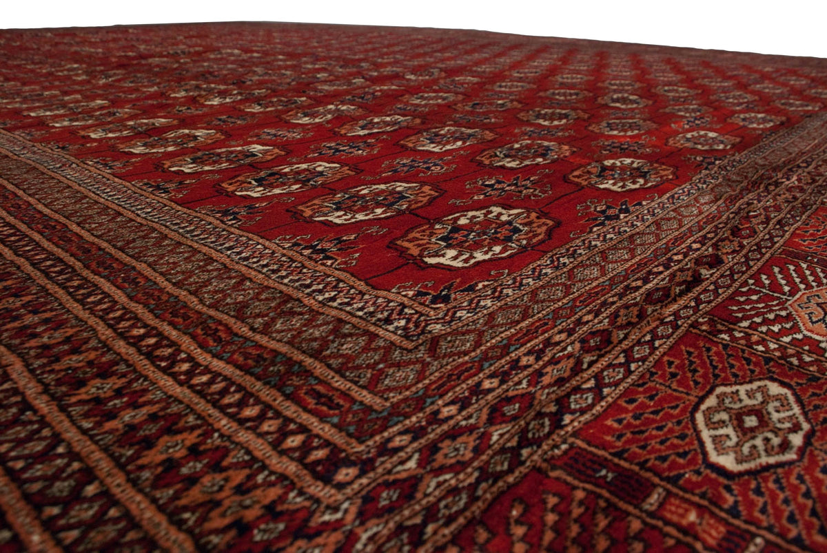 13x19.5 Vintage Fine Bokhara Carpet